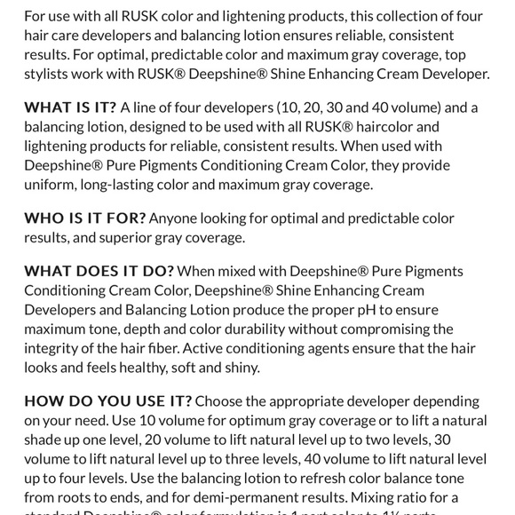 Shine Enhancing Cream Developer - 20 Volume - Picture 9 of 9